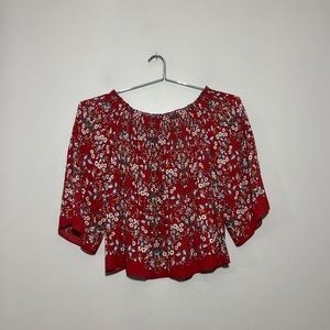 Max studio || Woman’s floral Top size small